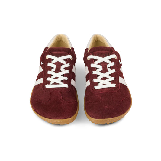 Barefoot ILA Sneakers Suede (bordo & white)