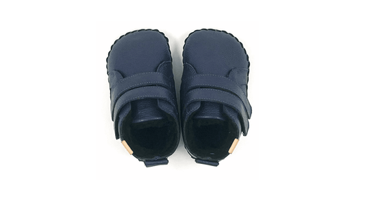 First-walker Barefoot Winter Booties "Redstart 2" (navy)