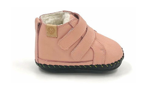 First-walker Barefoot Winter Booties "Redstart 2" (pink)