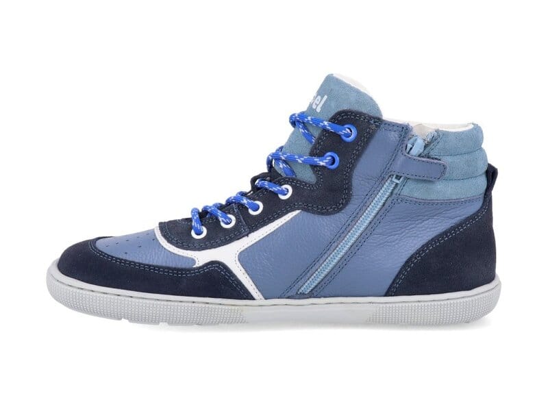 High Sneakers Danish Napa (navy & light blue)