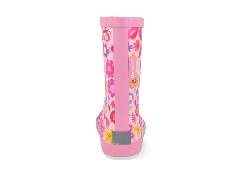 Wellie Kids Bare Solid Prints (flowers fuchsia)