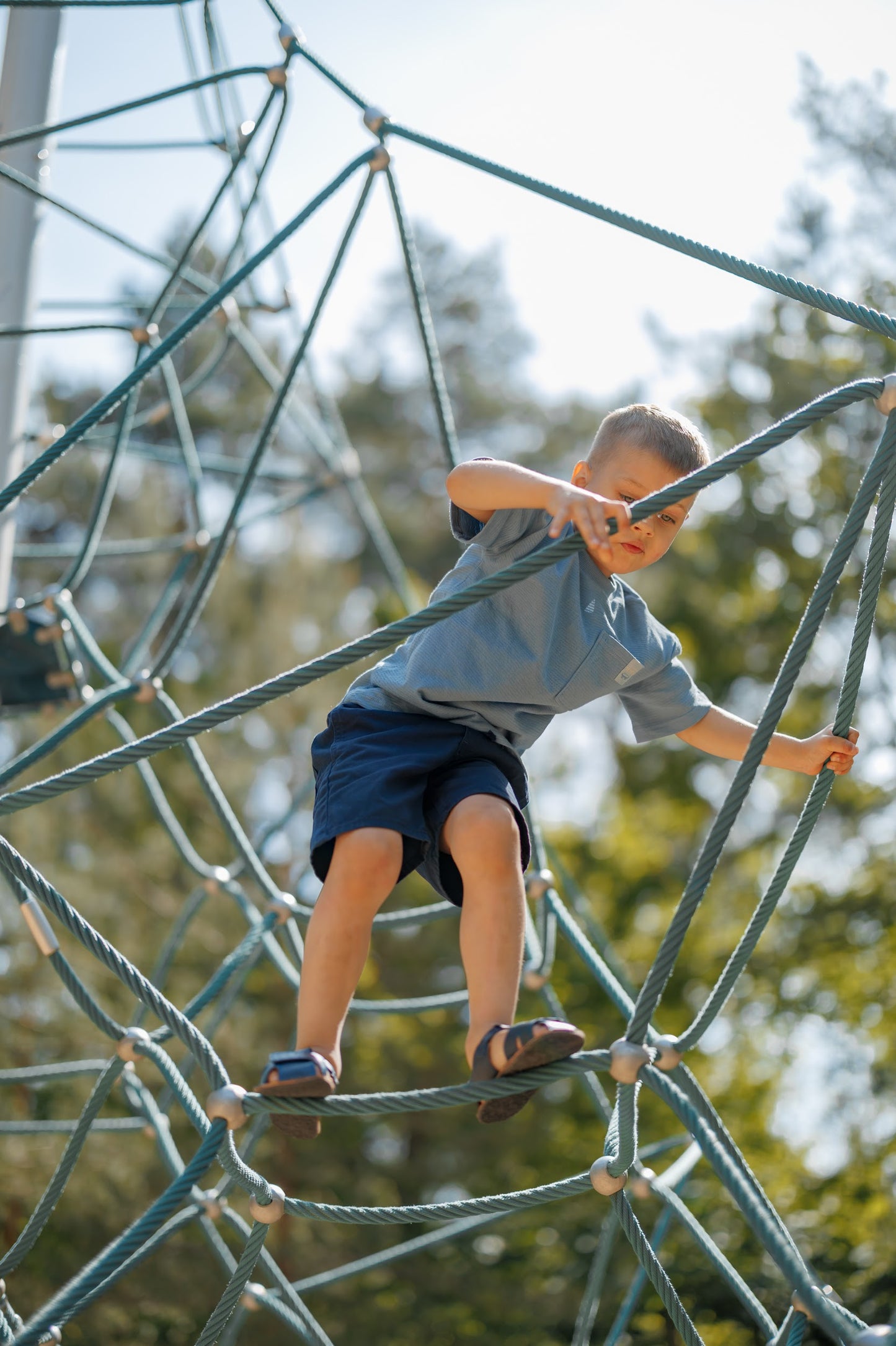 Barefoot Sandals for Kids "Sanderling" (navy)