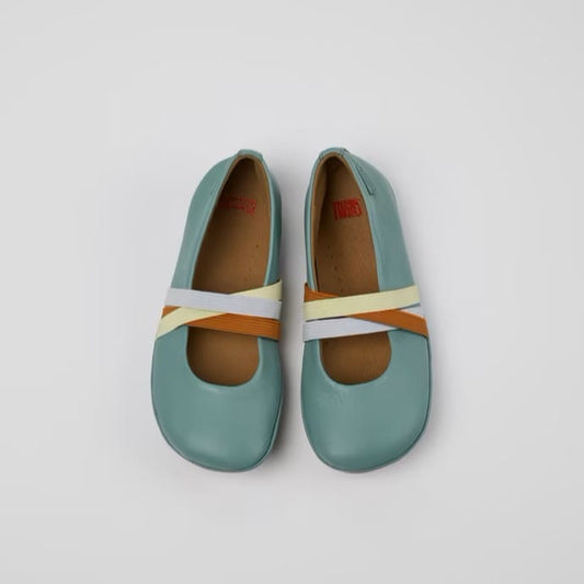 Twins Ballerinas (blue & multicolor)