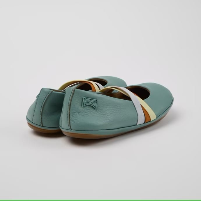 Twins Ballerinas (blue & multicolor)