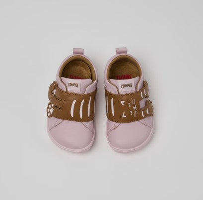Twins Leather Kids Sneakers (pink)