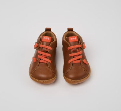 Peu Cami Ankle Boots (brown with orange)