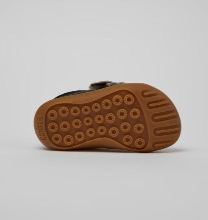 Twins Leather Kids Sneakers (black)