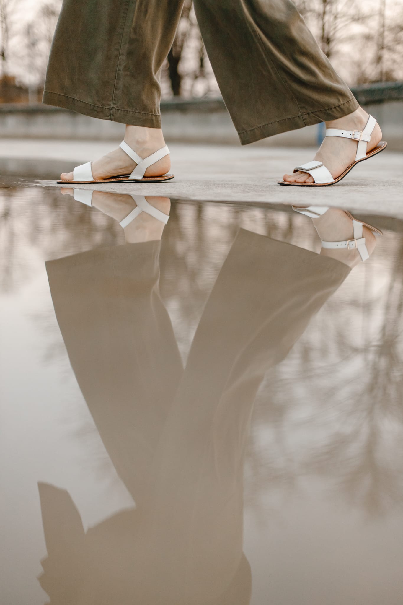 Barefoot Sandals for Women "Ibis" (white)