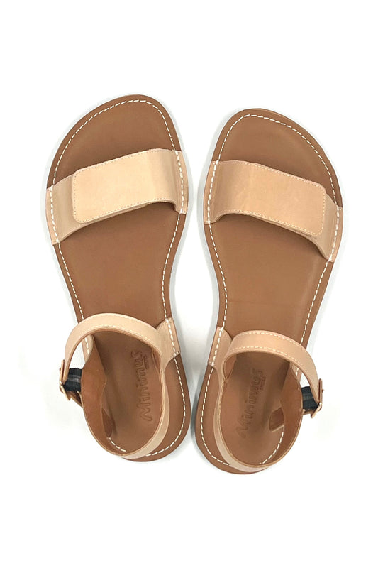 Barefoot Leather Sandals for Women "Ibis" (beige)