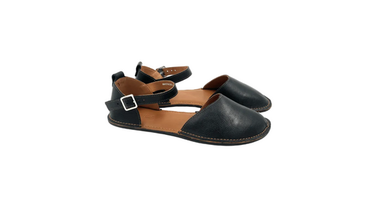 Barefoot Leather Shoes for Women "Crane" (black)