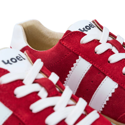 Barefoot Francie II Suede Sneakers (red)