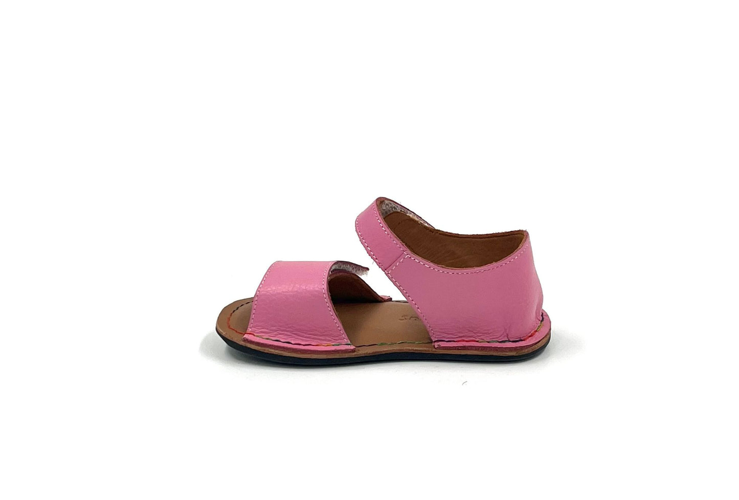 Barefoot Leather Sandals for Kids "Sparrow" (bright pink)