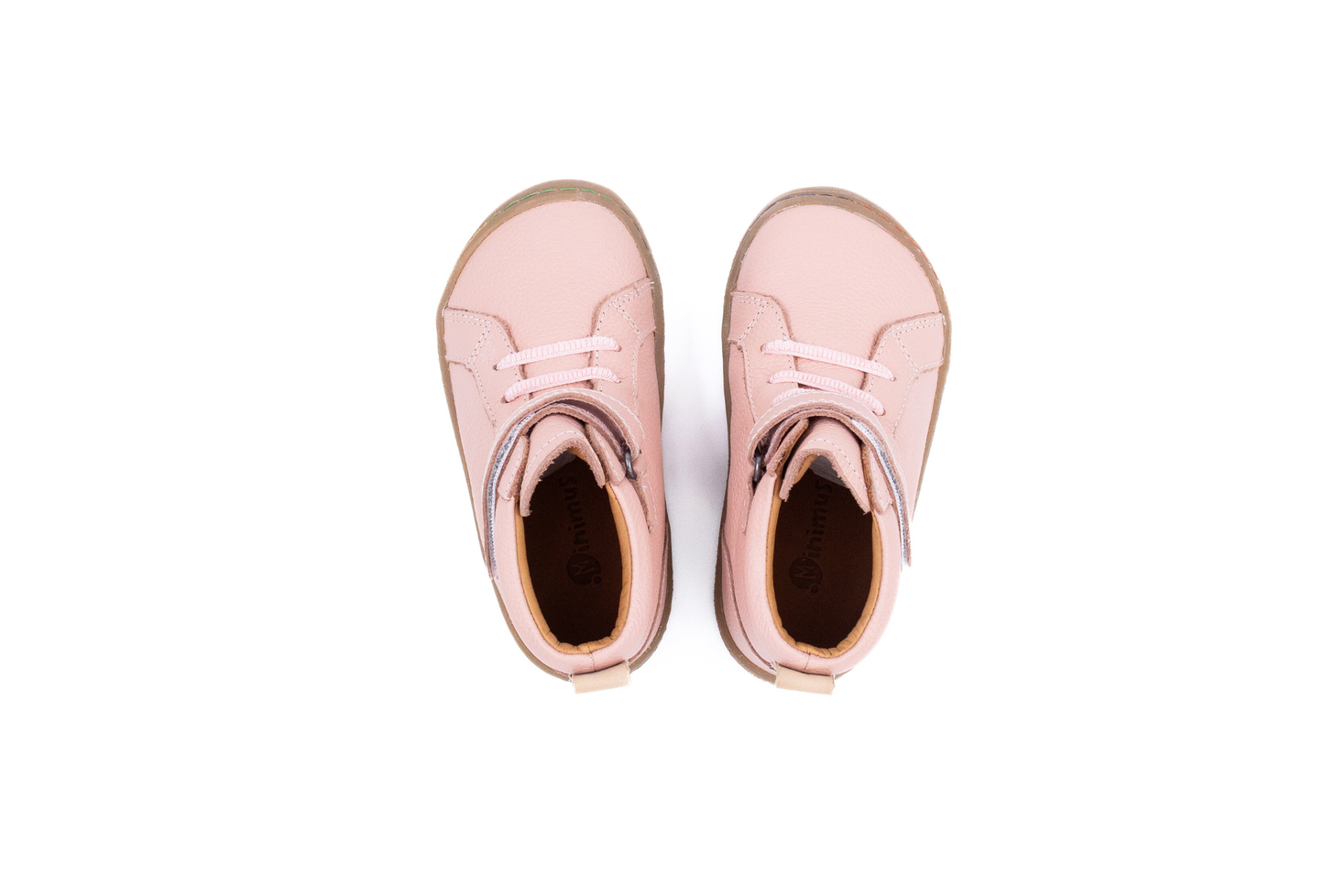 Barefoot Leather Ankle Boots for Kids “Jay Lite 2" (pink)