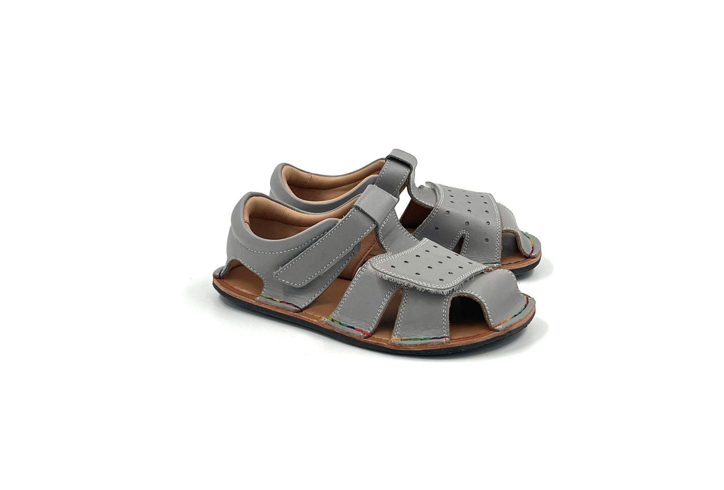 Barefoot Sandals for Kids "Sanderling" (grey)