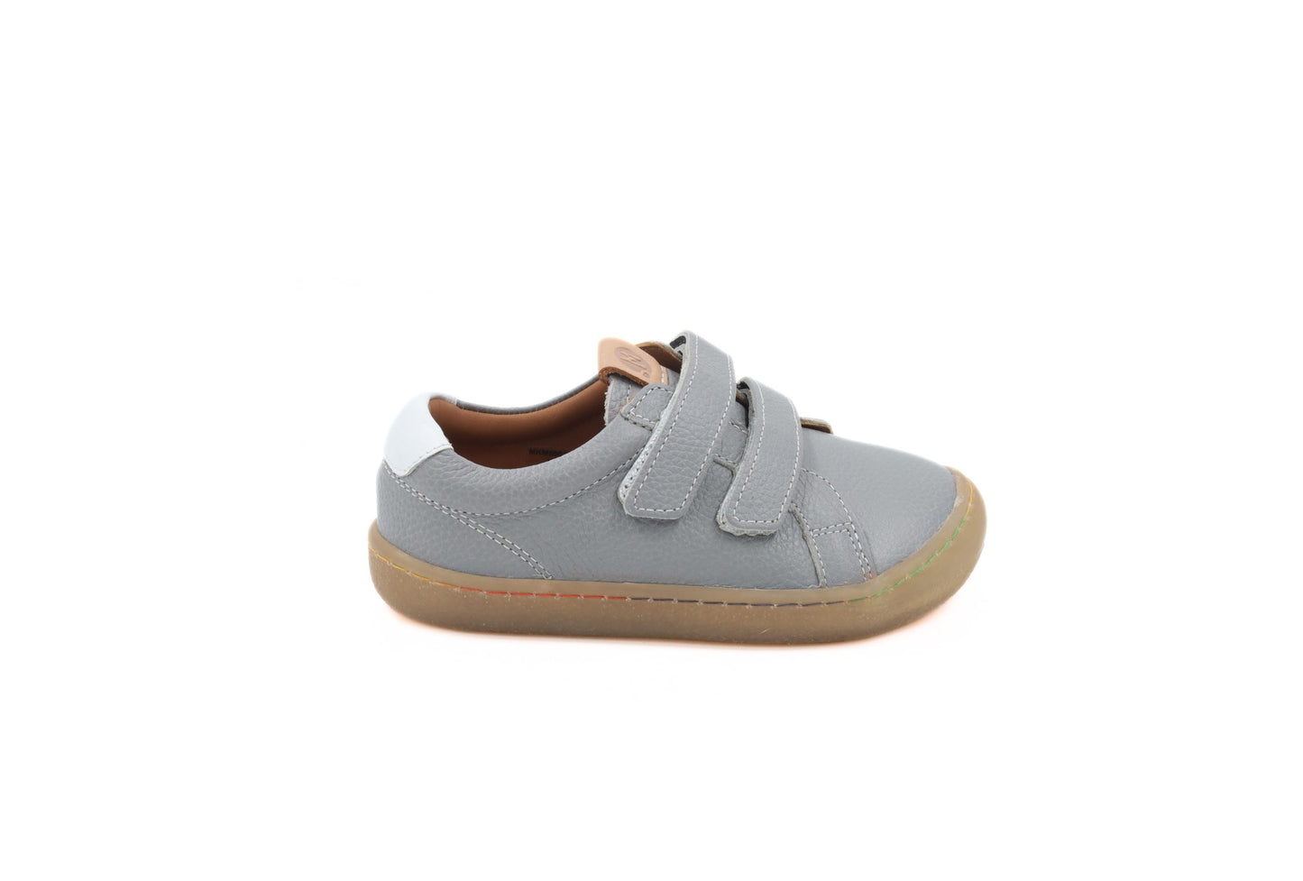 Barefoot Leather Sneakers for Kids "Snipe" (grey)