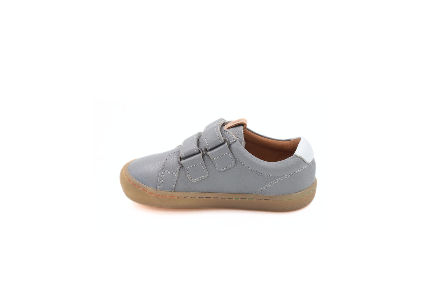 Barefoot Leather Sneakers for Kids "Snipe" (grey)