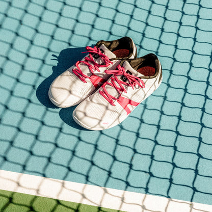 360 Rally Barefoot Training Shoes (white & fuchsia purple)