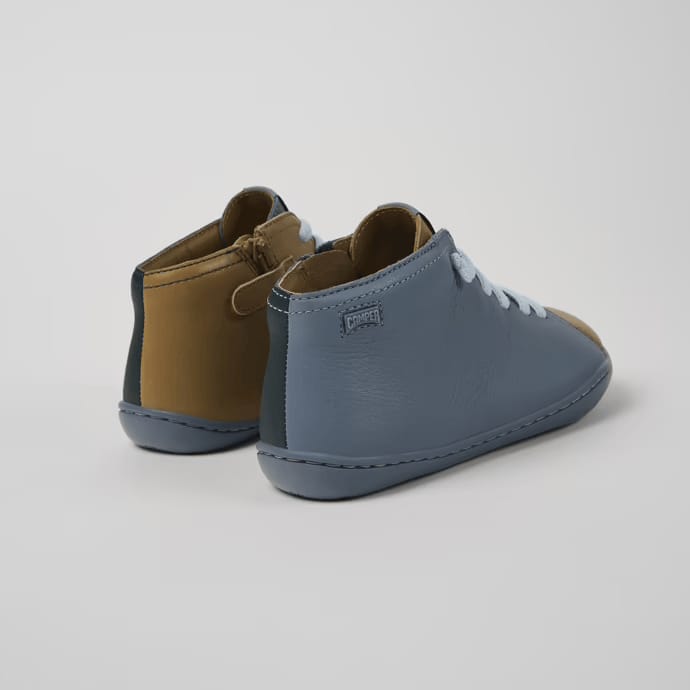 Twins Ankle Boots (blue & brown)