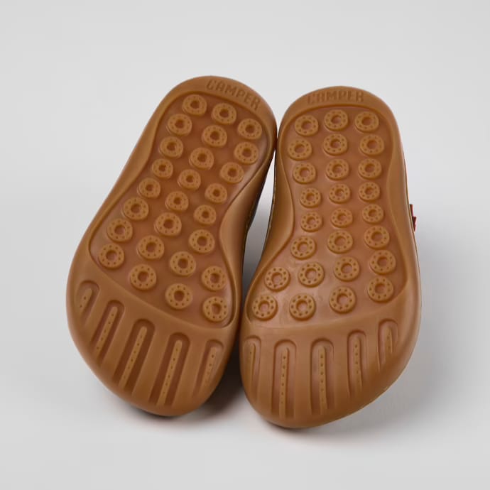 Peu Cami Ankle Boots (brown with orange)