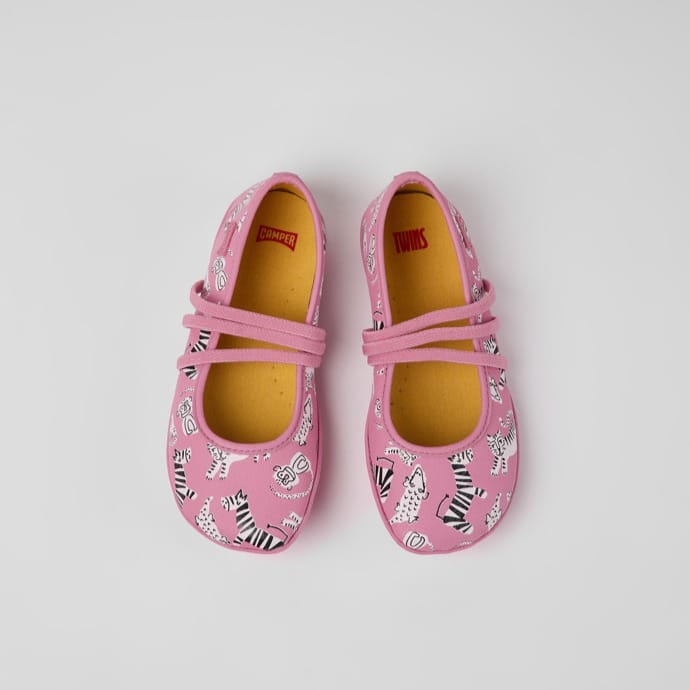 Twins Ballerinas With Zebras For Kids (pink)
