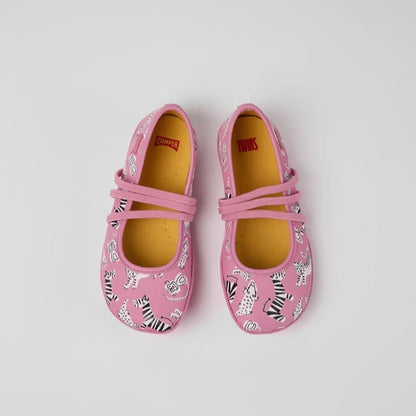 Twins Ballerinas With Zebras For Kids (pink)