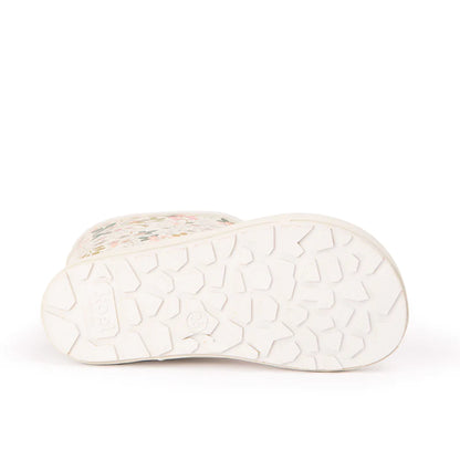 Wellie Kids Bare Solid Prints (flowers green)