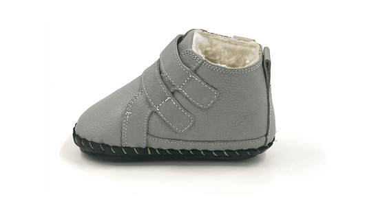 First-walker Barefoot Winter Booties "Redstart 2" (grey)