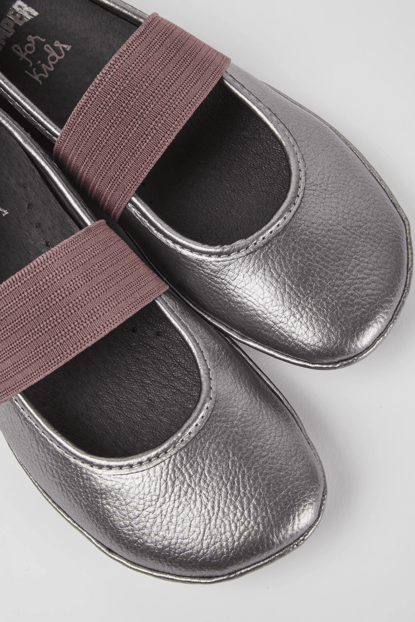 Right ballerinas for girls (silver)