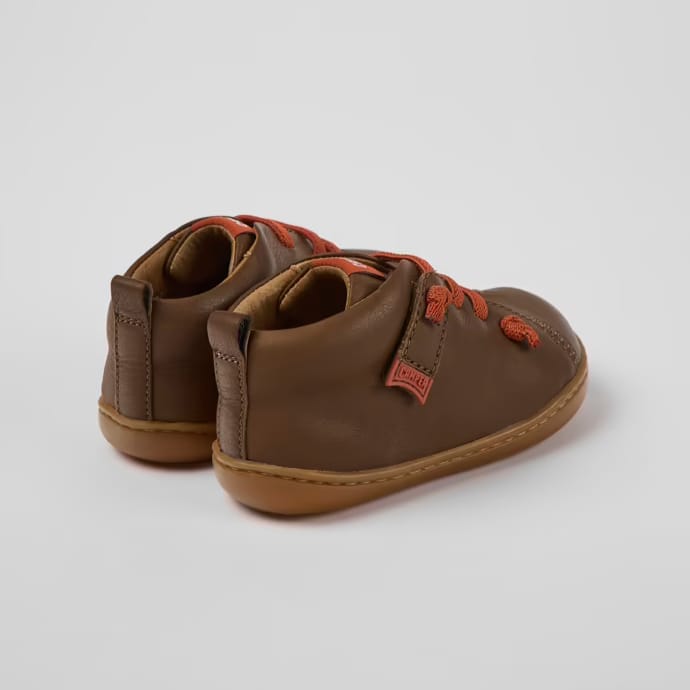 Peu Cami Ankle Boots (brown with orange)