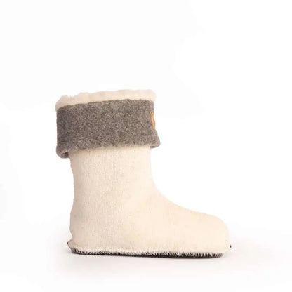 Wellie Bare Sock (off white wool)