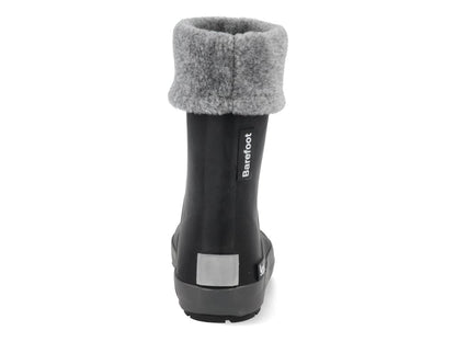 Wellie Bare Boots with socks (black & gray)