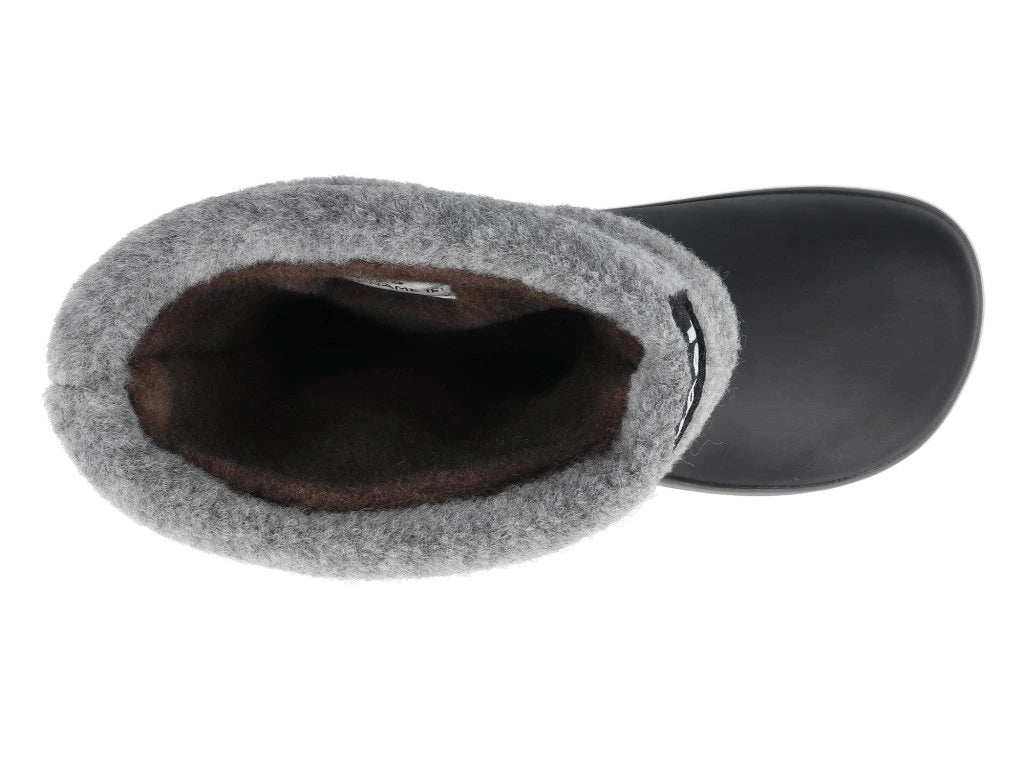 Wellie Bare Boots with socks (black & gray)