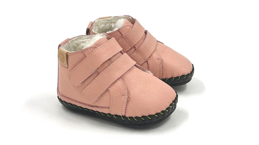 First-walker Barefoot Winter Booties "Redstart 2" (pink)