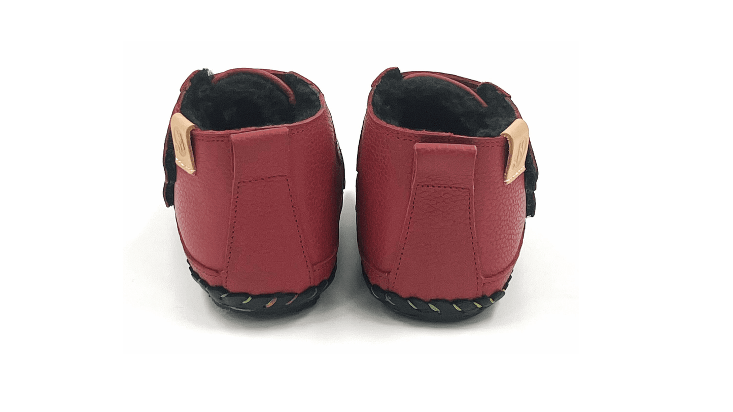 First-walker Barefoot Winter Booties "Redstart 2" (red)