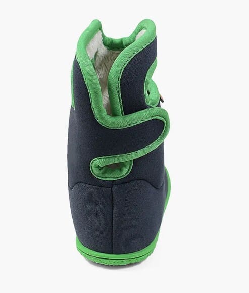 Baby Bogs Solid (black with green)