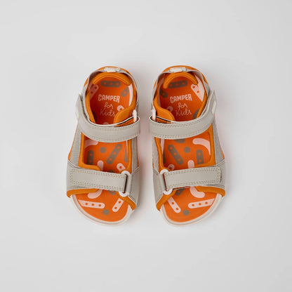 Ous Kids Sandals (grey and orange)