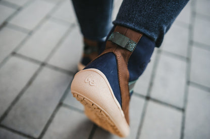 York Boots (navy, brown & beige)