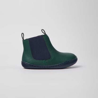 Leather Boots Peu (green & navy)