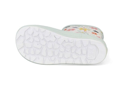 Wellie Kids Bare Solid Prints (white & flowers)
