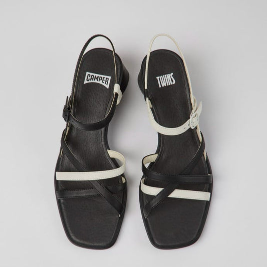 Twins Womens Sandals (black and white)