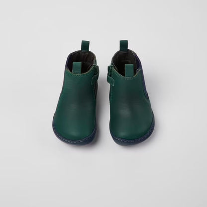 Leather Boots Peu (green & navy)