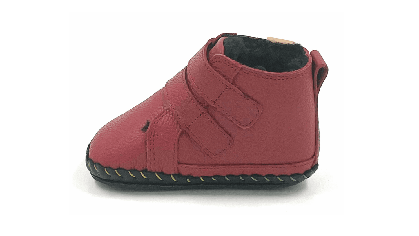 First-walker Barefoot Winter Booties "Redstart 2" (red)
