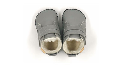 First-walker Barefoot Winter Booties "Redstart 2" (grey)