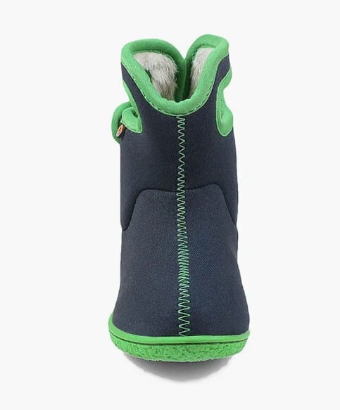 Baby Bogs Solid (black with green)