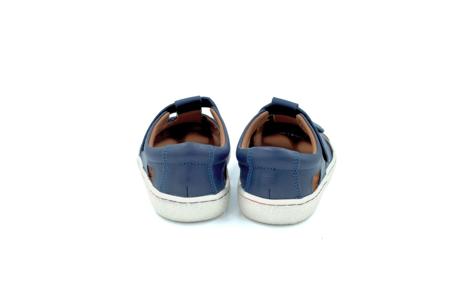 Barefoot Leather Sandals for Kids "Sanderling NEW" (blue)