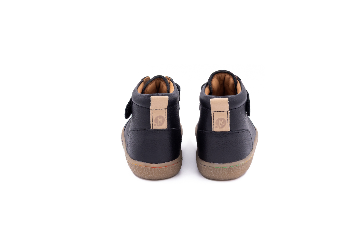 Barefoot Leather Ankle Boots for Kids “Jay Lite 2" (black)