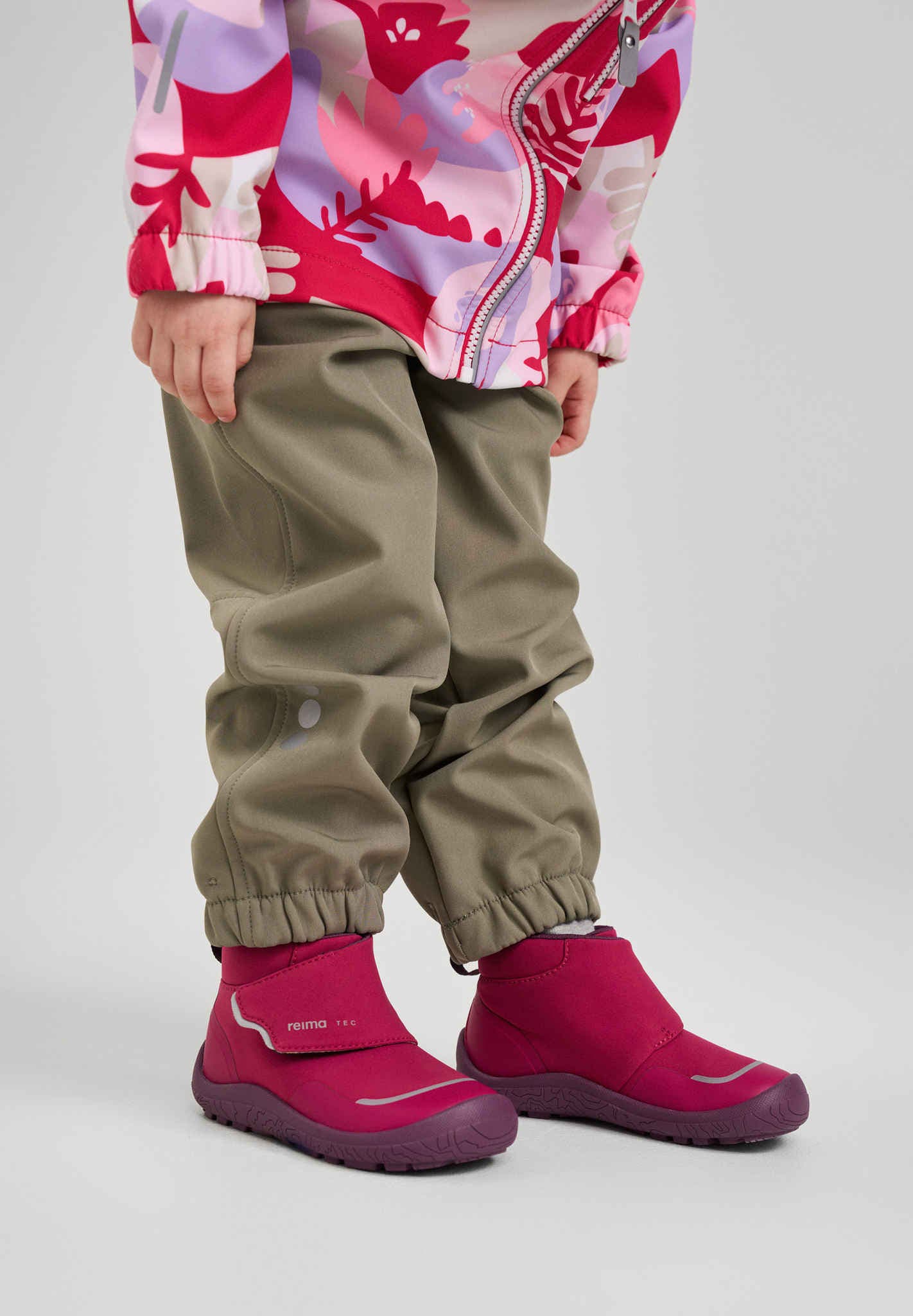 ReimaTec Hyppii Toddlers' barefoot boots (burgundy)