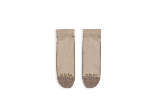 Barefoot socks Crew Merino wool (beige)