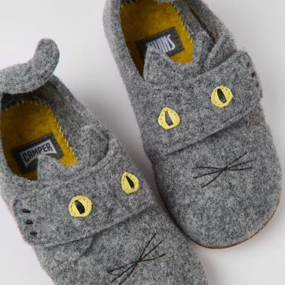 Twins Cat Slippers (gray)