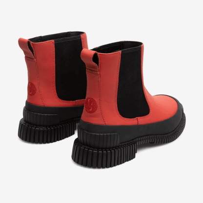 Pix Womens Ankle Boots (red leather)